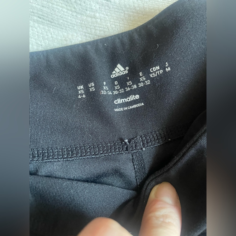 Adidas climalite black flare leggings